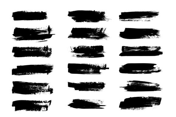 Acrylic Grunge Brush Strokes