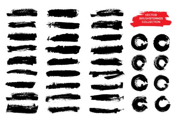 Evaluating the Set of Hand Drawn Paint Brush Collection for Modern Design