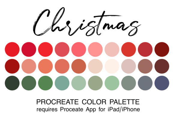 Mastering Holiday Illustrations with a Curated Christmas Procreate Color Palette