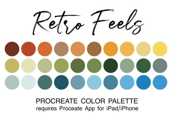 Mastering Nostalgia: A Deep Dive into the Retro Feels Procreate Color Palette