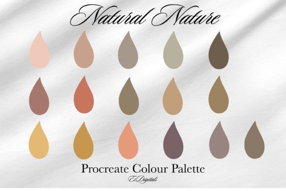 Procreate Colour Palette, Natural Nature: Elevating Digital Landscape Workflows