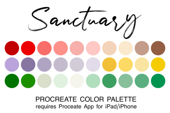 Sanctuary Procreate Color Palette: Streamlining Your Digital Art Workflow