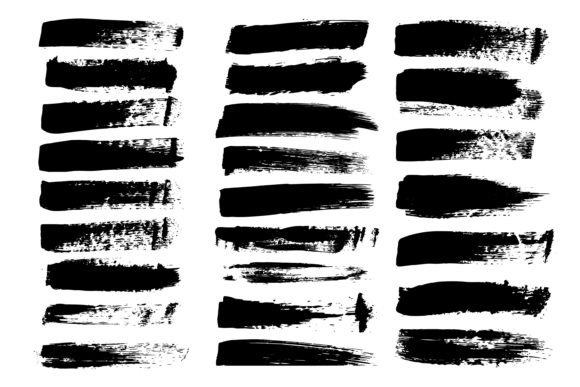 Set of Grunge Paint Brush Strokes: A Practical Resource for Modern Design