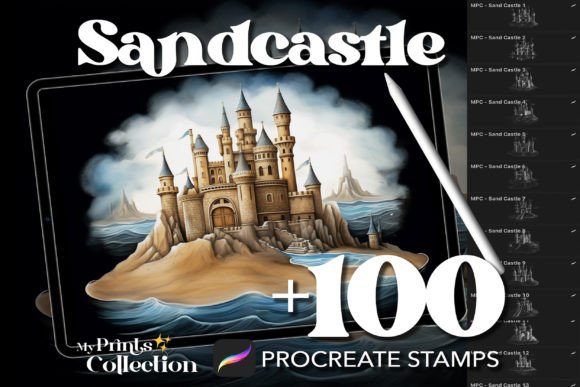Strategic Visual Assets: Leveraging 100 Procreate Sandcastle Stamps for Digital Design Efficiency