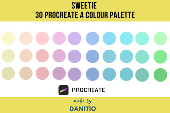 Sweetie: A Playful Procreate Palette for Digital Artists