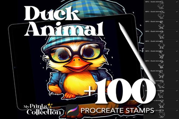 Unlocking Creative Potential with 100 Procreate Duck Animal Stamps