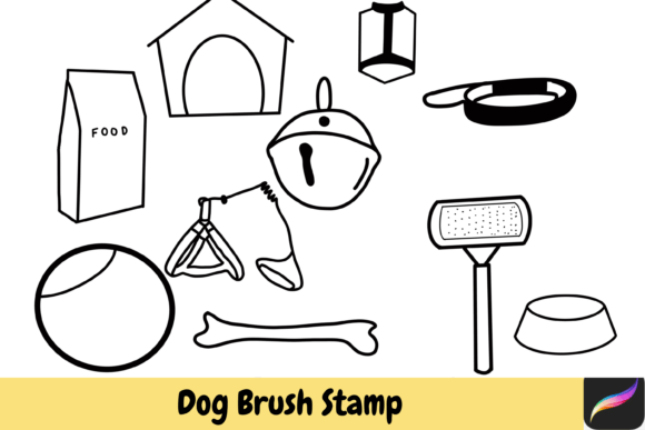 Unlocking Creativity with Dog Hand Drawn Brush Stamps for Digital Art