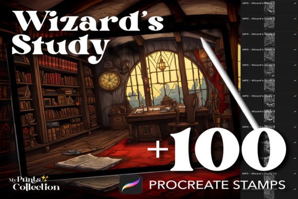 Unlocking Mystic Academia: A Practical Guide to Using 100 Procreate Wizard Study Stamps