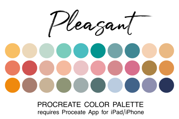 Why the Pleasant Procreate Color Palette Is Essential for Modern Digital Artists