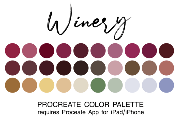Winery Procreate Color Palette: A Digital Artist’s Guide